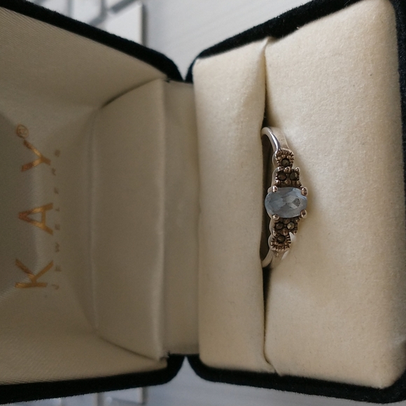 Natural Aquamarine Ring with Fine Detailing - Picture 10 of 10